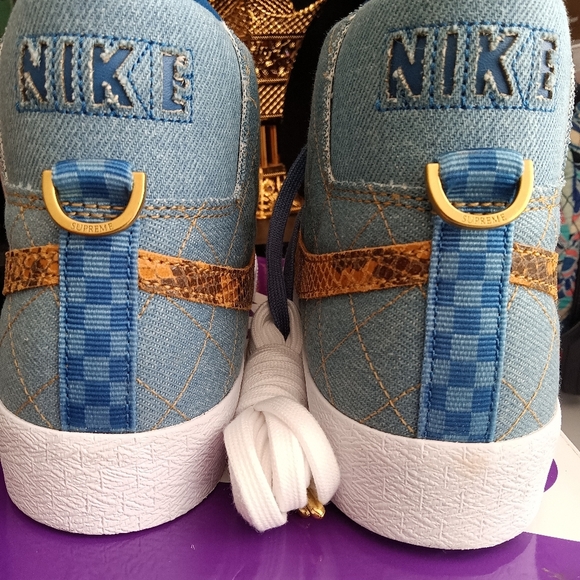NEW Supreme x Nike SB Denim and Snakeskin Blazers - Picture 5 of 9